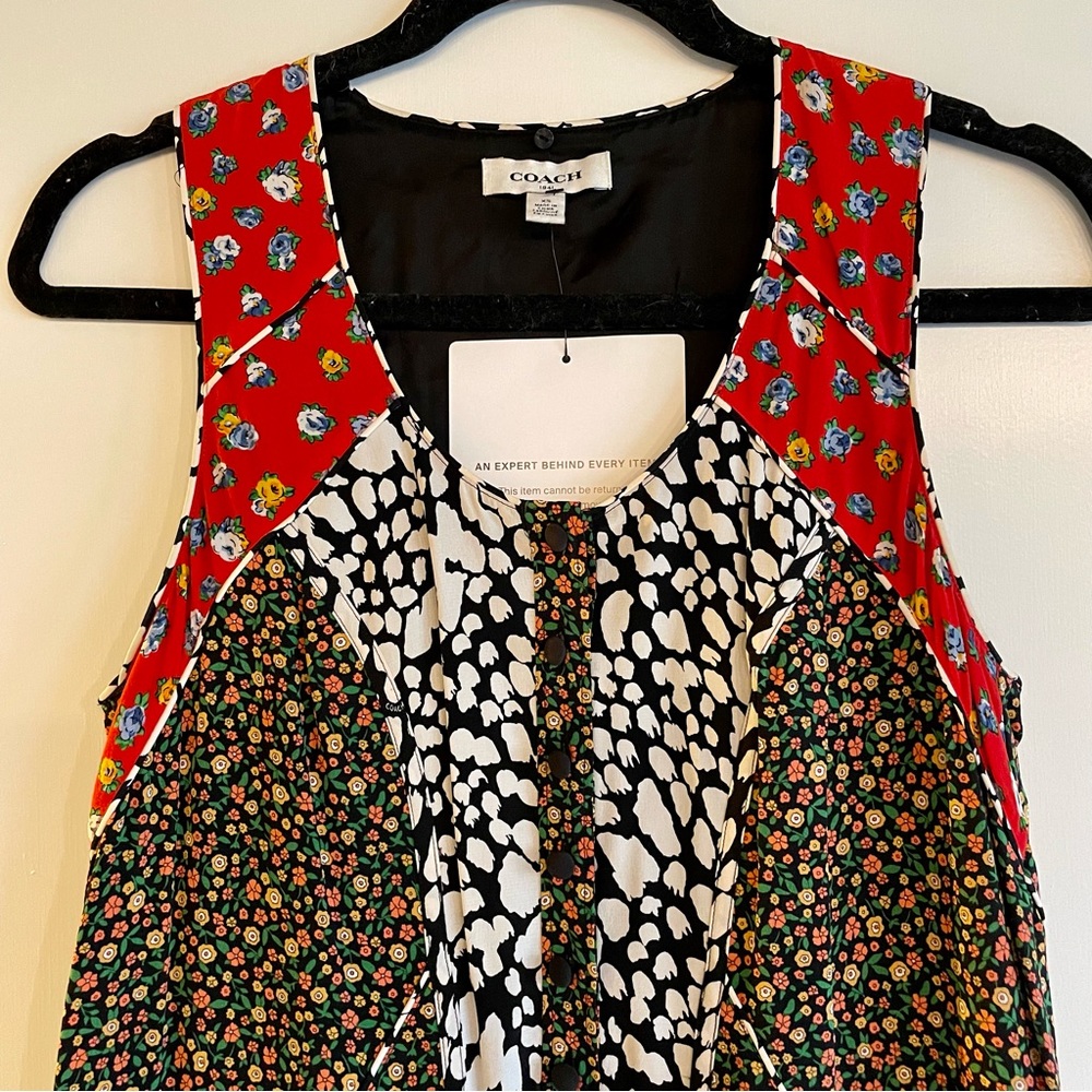 Coach Multicolor Patchwork Dress - image 3